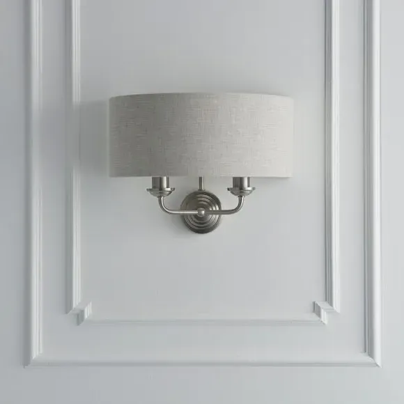 2 Light Wall Light - Chrome, Metal
