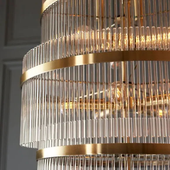 21-Light Chandelier Height Adjustable - Gold
