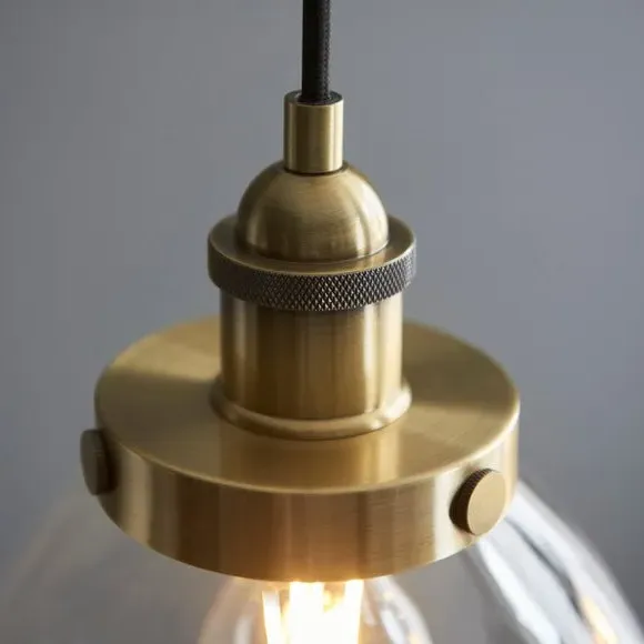 3-Light Adjustable Pendant Light - Gold, Metal
