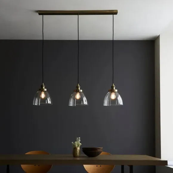 3-Light Adjustable Pendant Light - Gold, Metal image