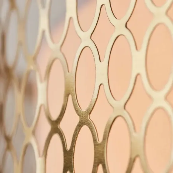 3 Light Flush Ceiling Light - Gold, Metal