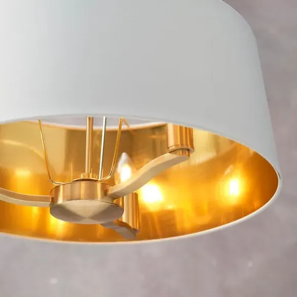 3-Light Pendant Light Traditional - Gold