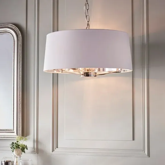 3-Light Pendant Light Traditional - Nickel image