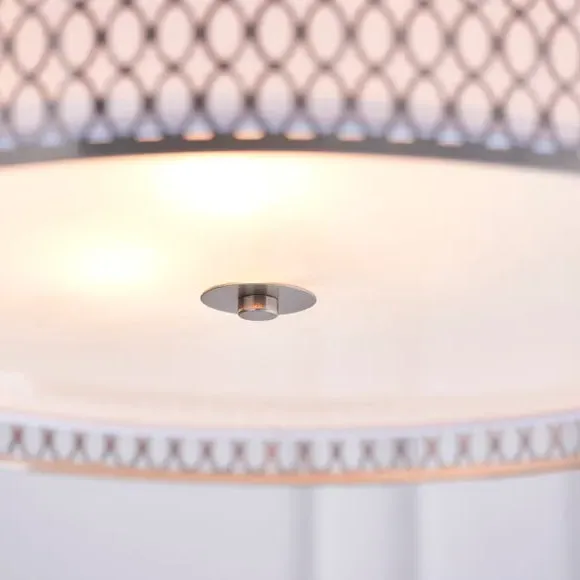 3-Light Pendant Light with Diffuser - Nickel