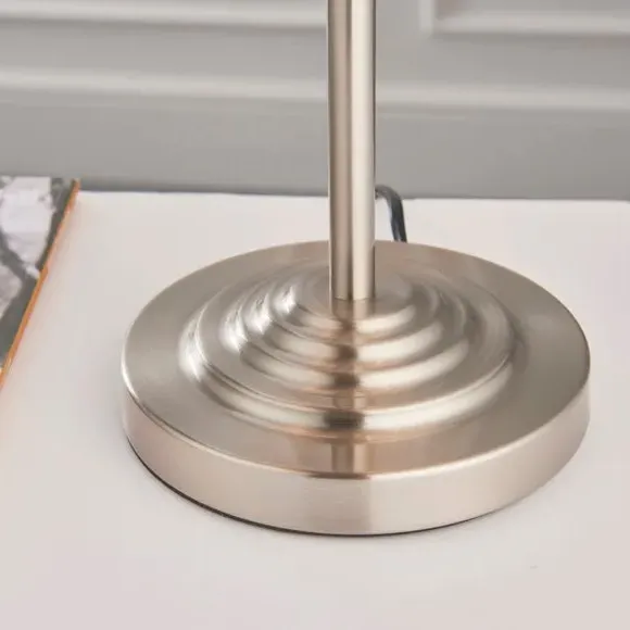3-Light Table Lamp with In-Line Switch - Chrome