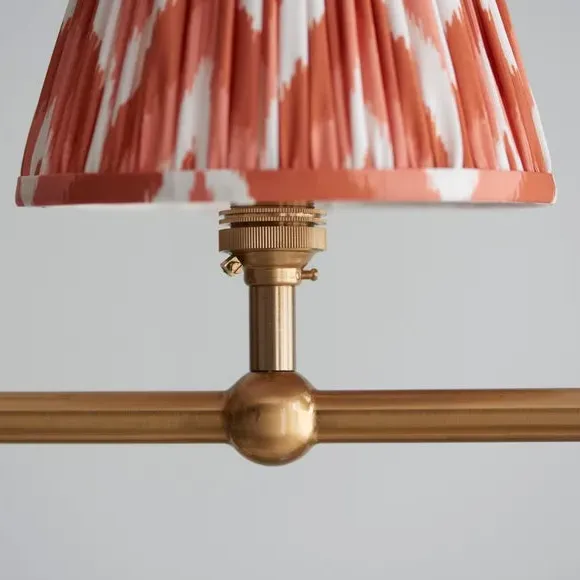 4-Light Adjustable Pendant Light - Orange, Brass