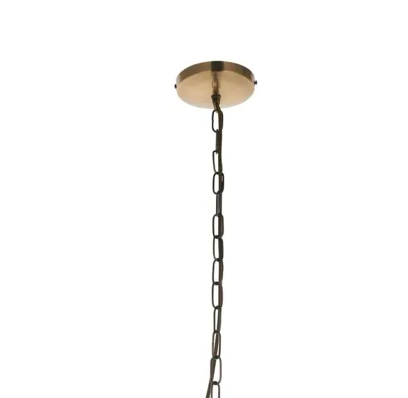 4-Light Pendant Light - Brass, Glass