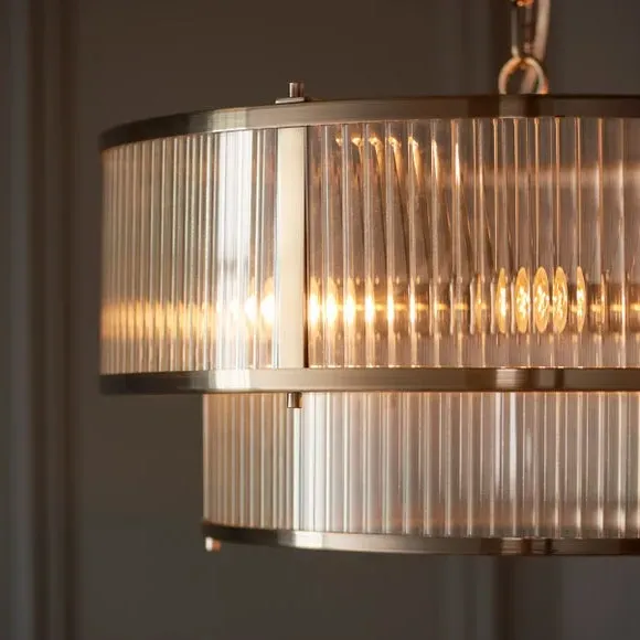 5-Light Adjustable Chandelier - Gold, Metal