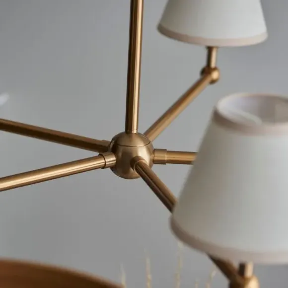 5-Light Adjustable Pendant Light - Gold, Brass
