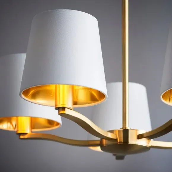 5-Light Ceiling Light Traditional - Gold, Metal