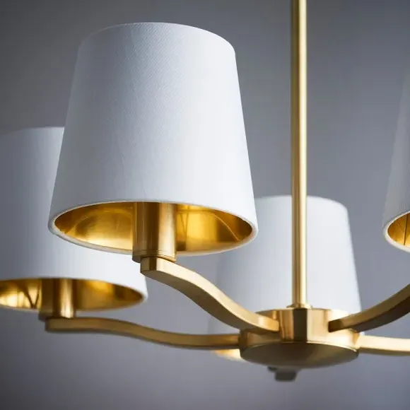 5-Light Ceiling Light Traditional - Gold, Metal