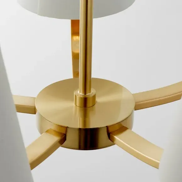 5-Light Ceiling Light Traditional - Gold, Metal