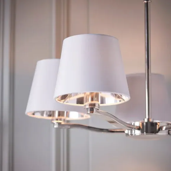 5-Light Ceiling Light Traditional - Nickel, Metal