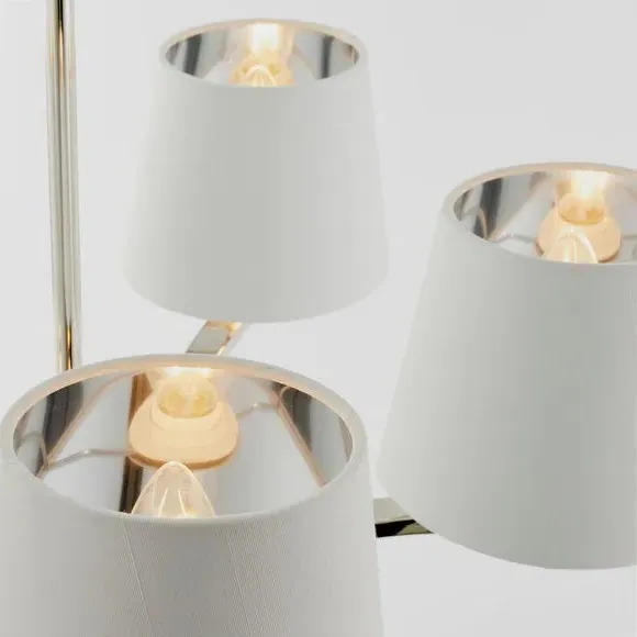 5-Light Ceiling Light Traditional - Nickel, Metal
