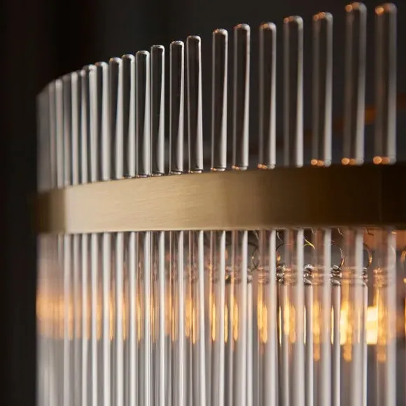7-Light Chandelier Height Adjustable - Gold, Brass