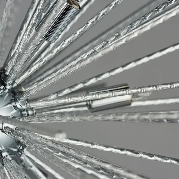 9 Light Sputnik Chandelier - Chrome, Metal