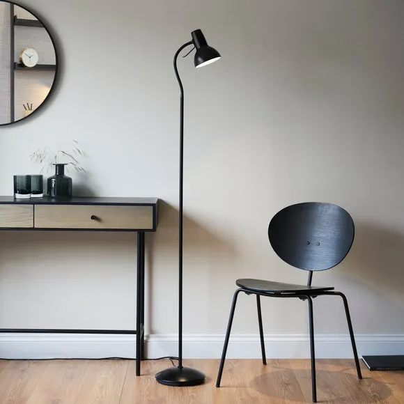 Adjustable Floor Lamp - Black, Steel image