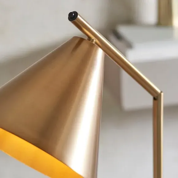Adjustable Floor Lamp Industrial Style - Gold