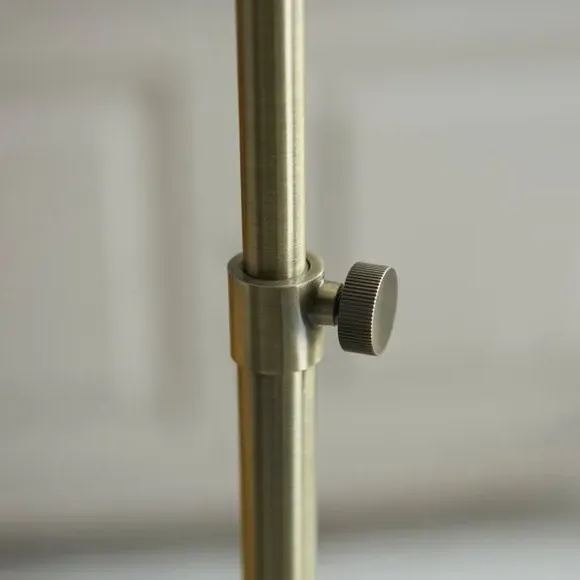 Adjustable Floor Lamp Mid Century - Gold, Glass