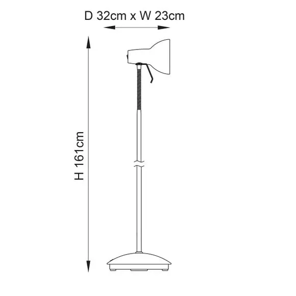 Adjustable Floor Lamp - Satin Nickel, Steel
