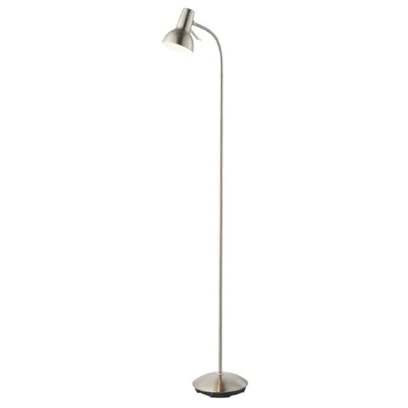 Adjustable Floor Lamp - Satin Nickel, Steel