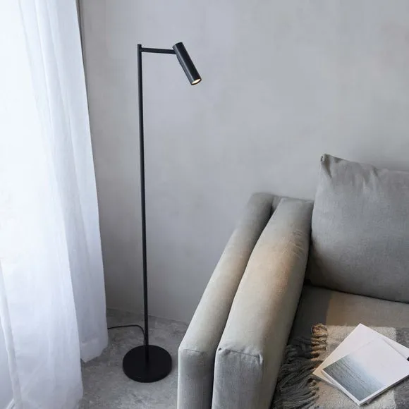 Adjustable Floor Lamp with Touch Dimmer - Black