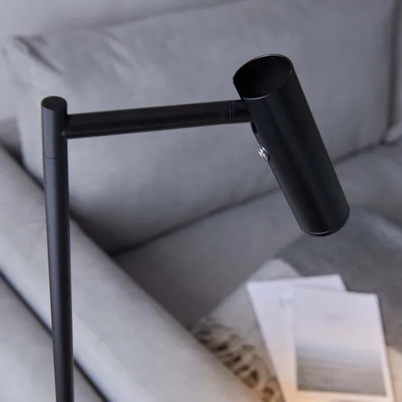Adjustable Floor Lamp with Touch Dimmer - Black