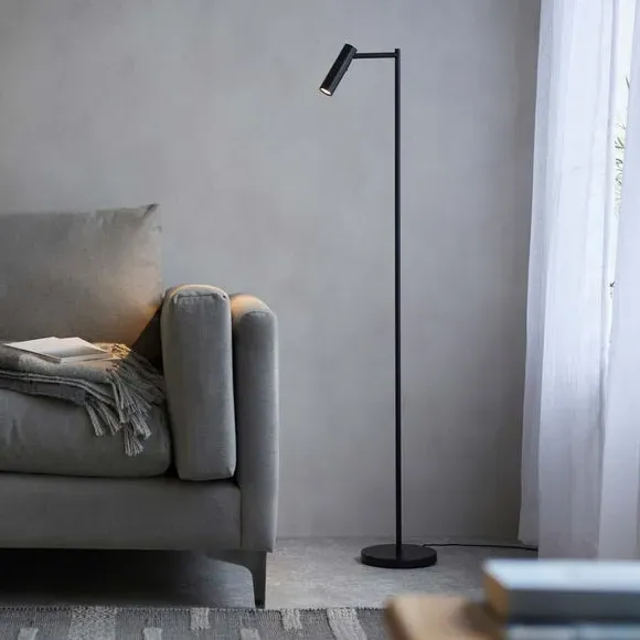 Adjustable Floor Lamp with Touch Dimmer - Black image