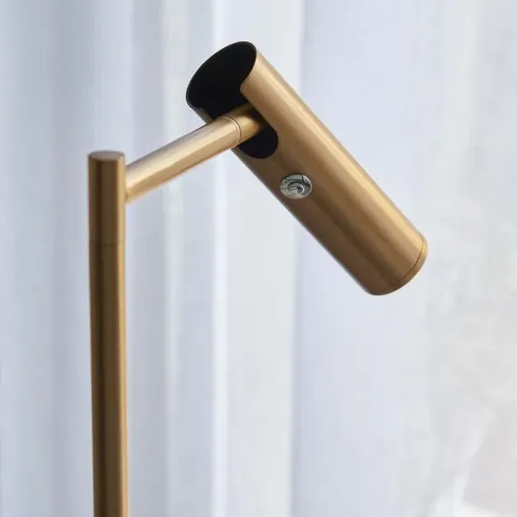 Adjustable Floor Lamp with Touch Dimmer - Brass