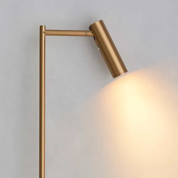 Adjustable Floor Lamp with Touch Dimmer - Brass
