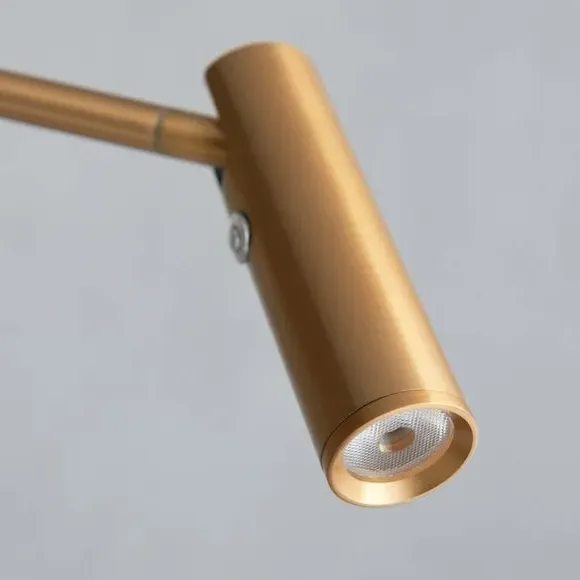 Adjustable Floor Lamp with Touch Dimmer - Brass
