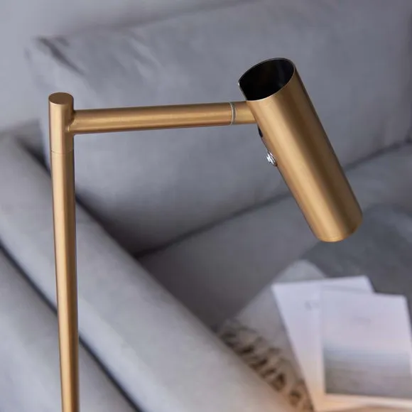 Adjustable Floor Lamp with Touch Dimmer - Brass