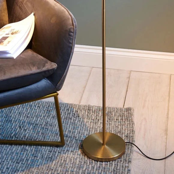 Adjustable Floor Lamp with Touch Dimmer - Brass