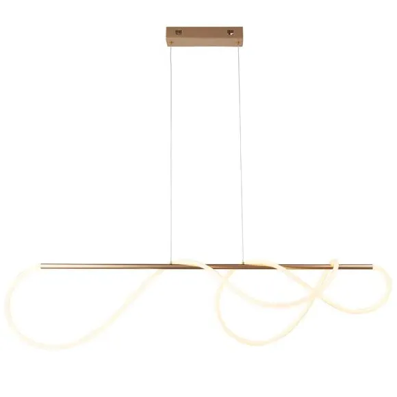 Adjustable LED Pendant Light - Gold, Metal