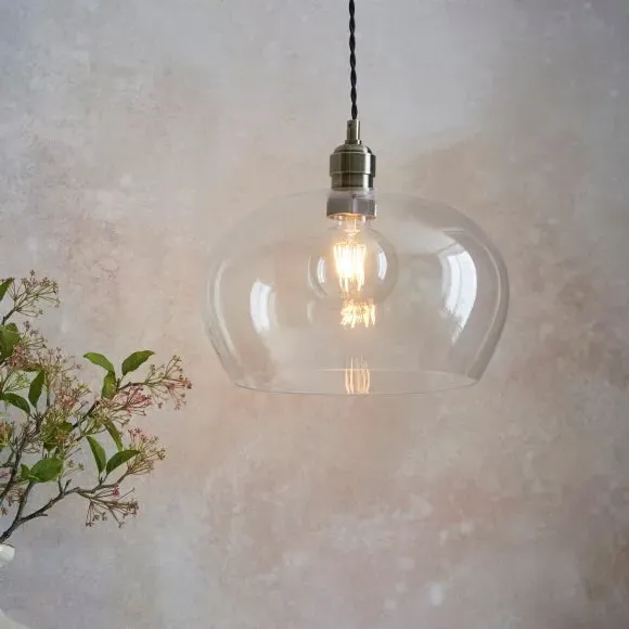 Adjustable Pendant Light - Gold, Blown Glass image