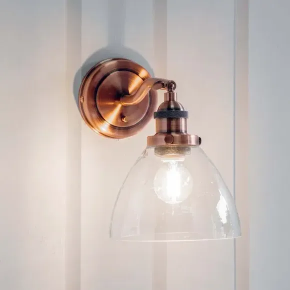 Adjustable Wall Light with Toggle Switch - Copper