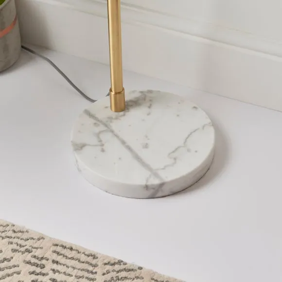 Arched Floor Lamp - Gold, Marble