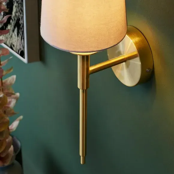 Callan Wall Light with Dimmer - Gold, Plated