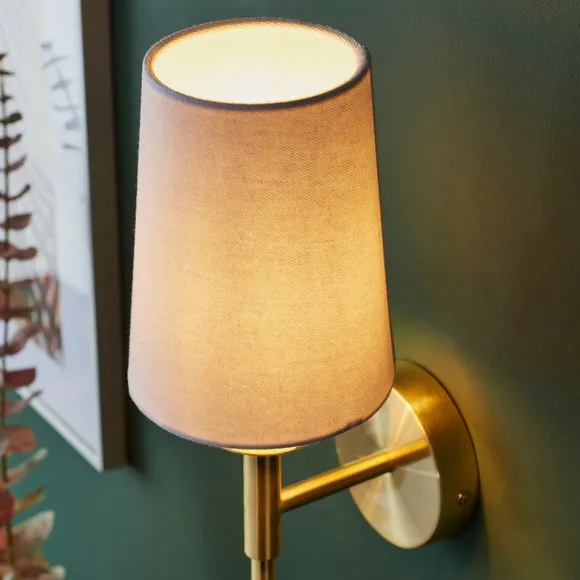 Callan Wall Light with Dimmer - Gold, Plated