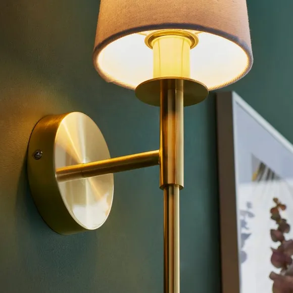 Callan Wall Light with Dimmer - Gold, Plated