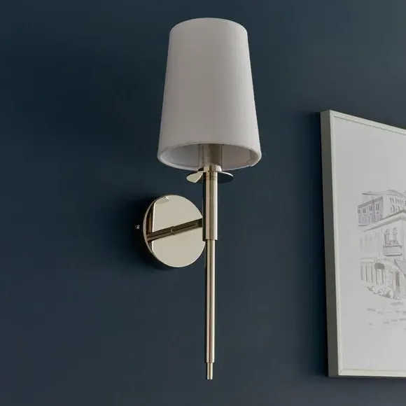 Callan Wall Light with Dimmer - Nickel, Plated