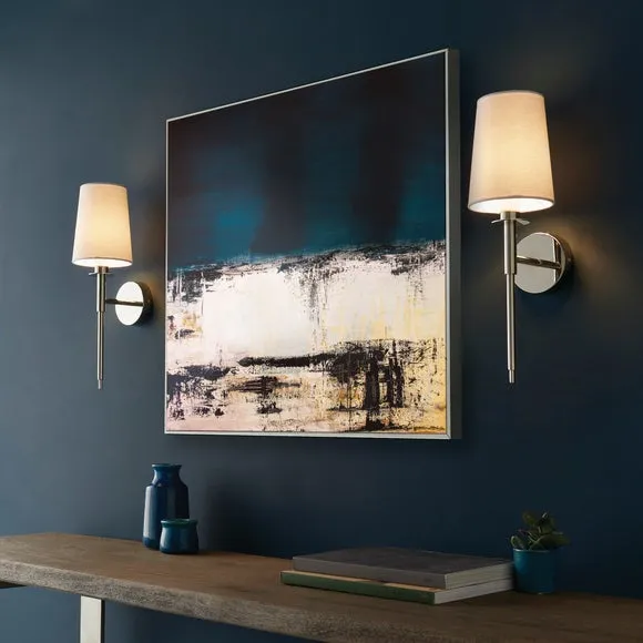 Callan Wall Light with Dimmer - Nickel, Plated