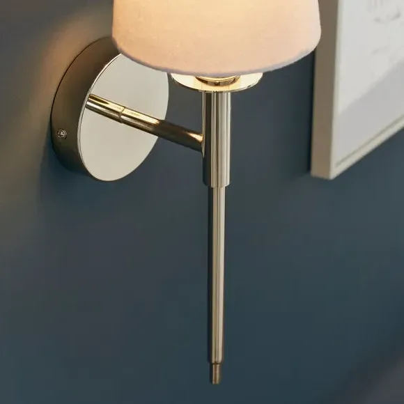 Callan Wall Light with Dimmer - Nickel, Plated