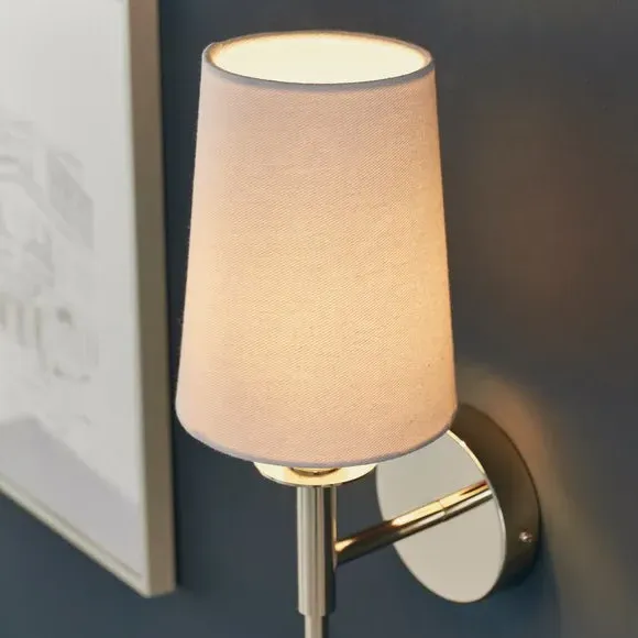 Callan Wall Light with Dimmer - Nickel, Plated