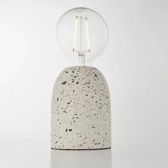 Chatom Table Lamp Shadeless - White, Concrete