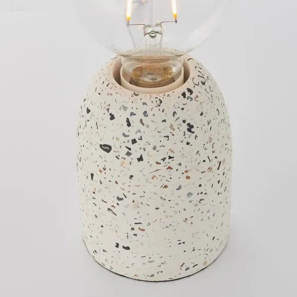 Chatom Table Lamp Shadeless - White, Concrete