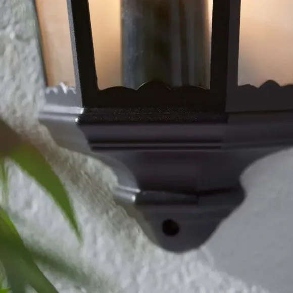 Coach Lantern Wall Light - Black, Aluminium
