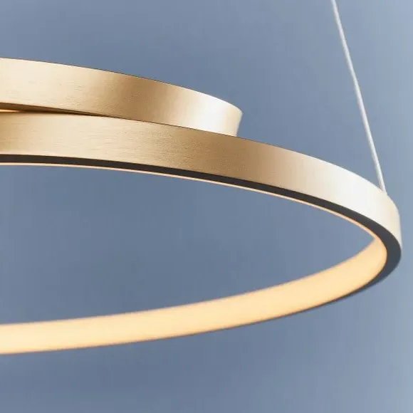 Curl Pendant Light with Dimmer - Gold, Silicone