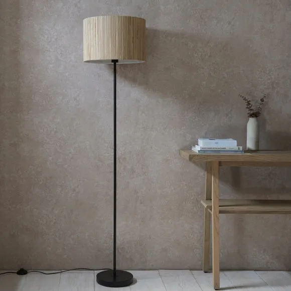Floor Lamp with Foot Switch - Natural, Seagrass