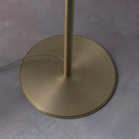 Floor Lamp with Push Bar Switch - Green, Velvet